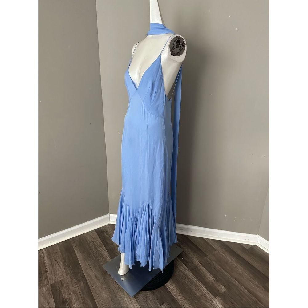 Khaite Candita plunge-front ruffled-hem silk dress - Picture 10 of 13
